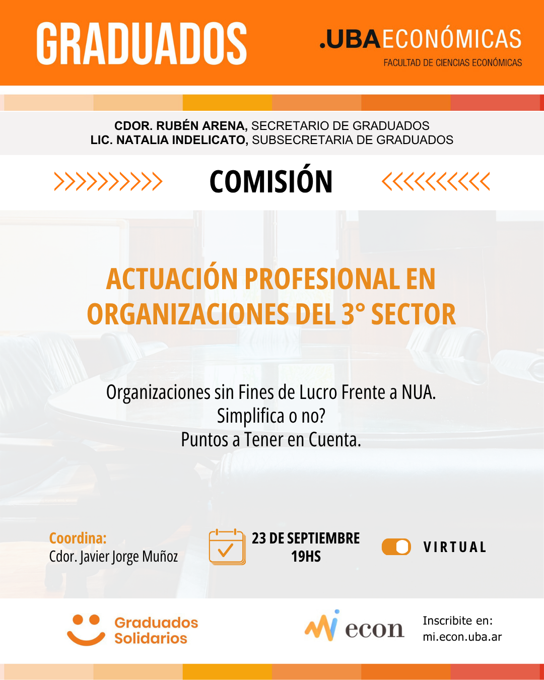 Actuación Profesional en Organizaciones del 3er Sector
