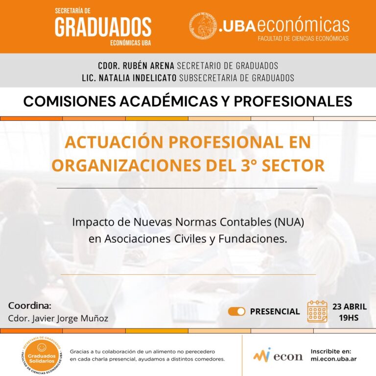 ACTUACIÓN PROFESIONAL EN ORGANIZACIONES DEL 3° SECTOR