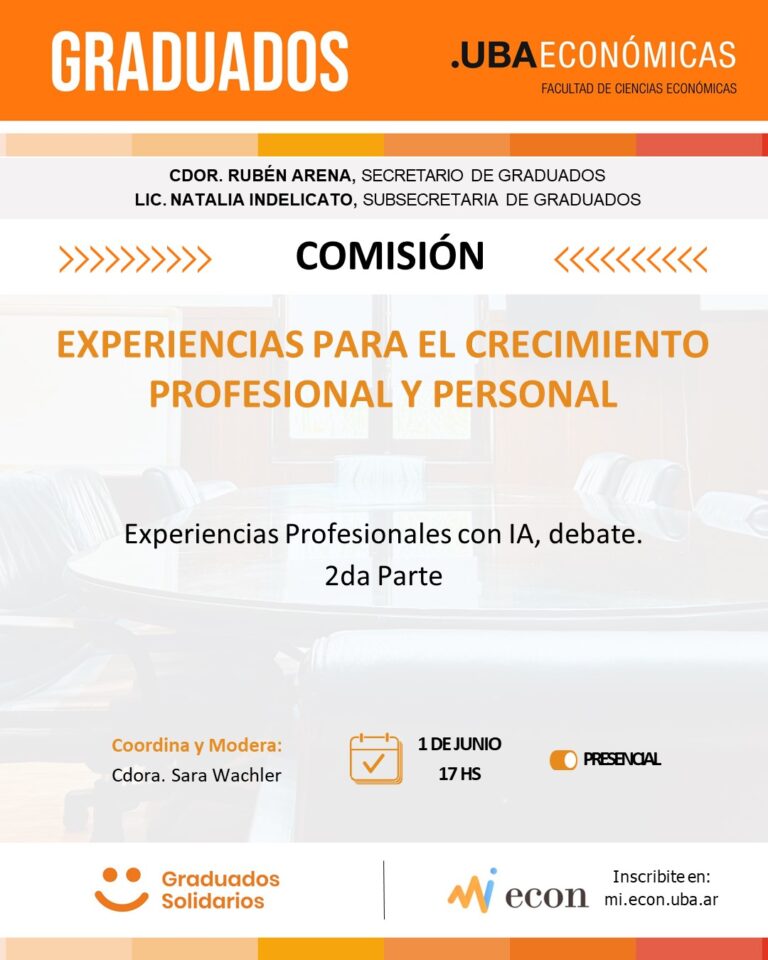 EXPERIENCIAS PARA EL CRECIMIENTO PROFESIONAL Y PERSONAL