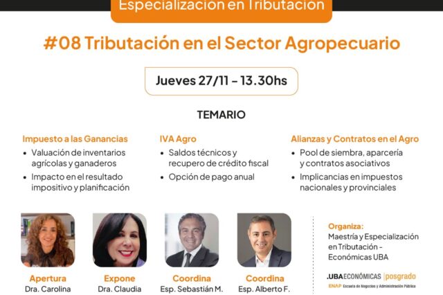 Seminario – Maestría y Especialización en Tributación