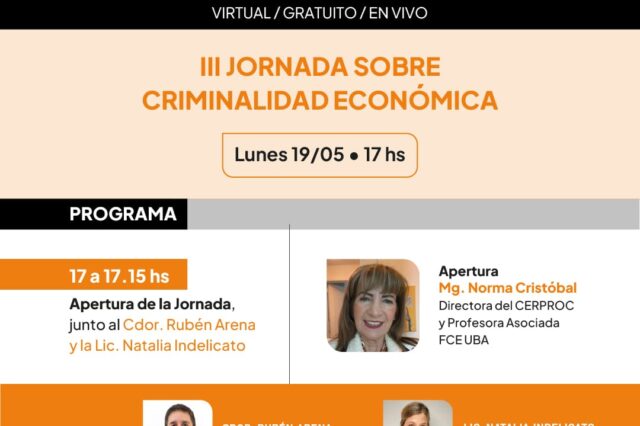 III JORNADA SOBRE CRIMINALIDAD ECONÓMICA