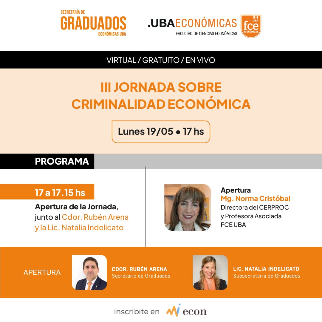 III JORNADA SOBRE CRIMINALIDAD ECONÓMICA