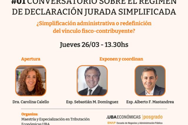 Seminario – Maestría y Especialización en Tributación