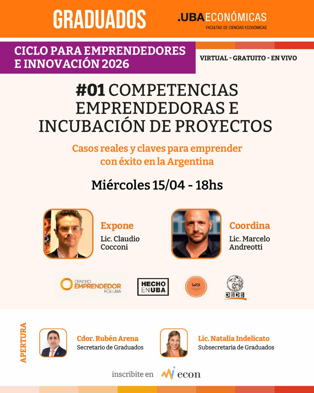 Ciclo para Emprendedores e Innovación 2026