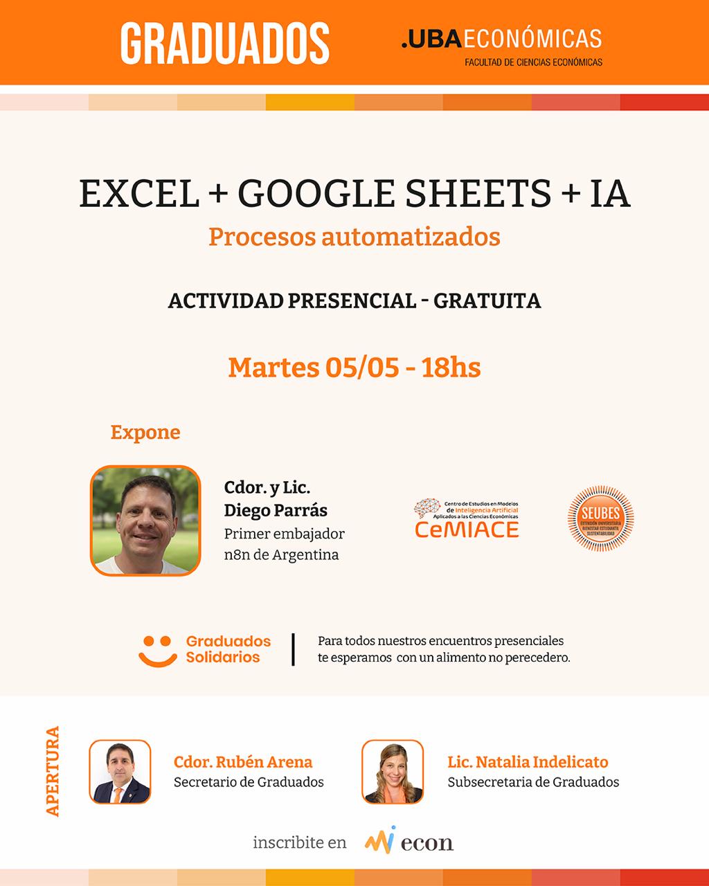 EXCEL + GOOGLE SHEETS + IA