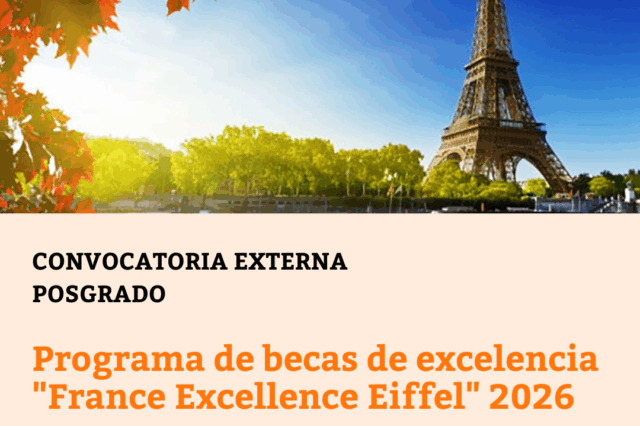 Programa de becas de excelencia “France Excellence Eiffel” 2026