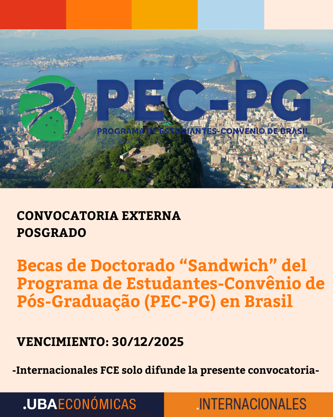 Becas de Doctorado “Sandwich” del Programa de Estudantes-Convênio de Pós-Graduação (PEC-PG) en Brasil
