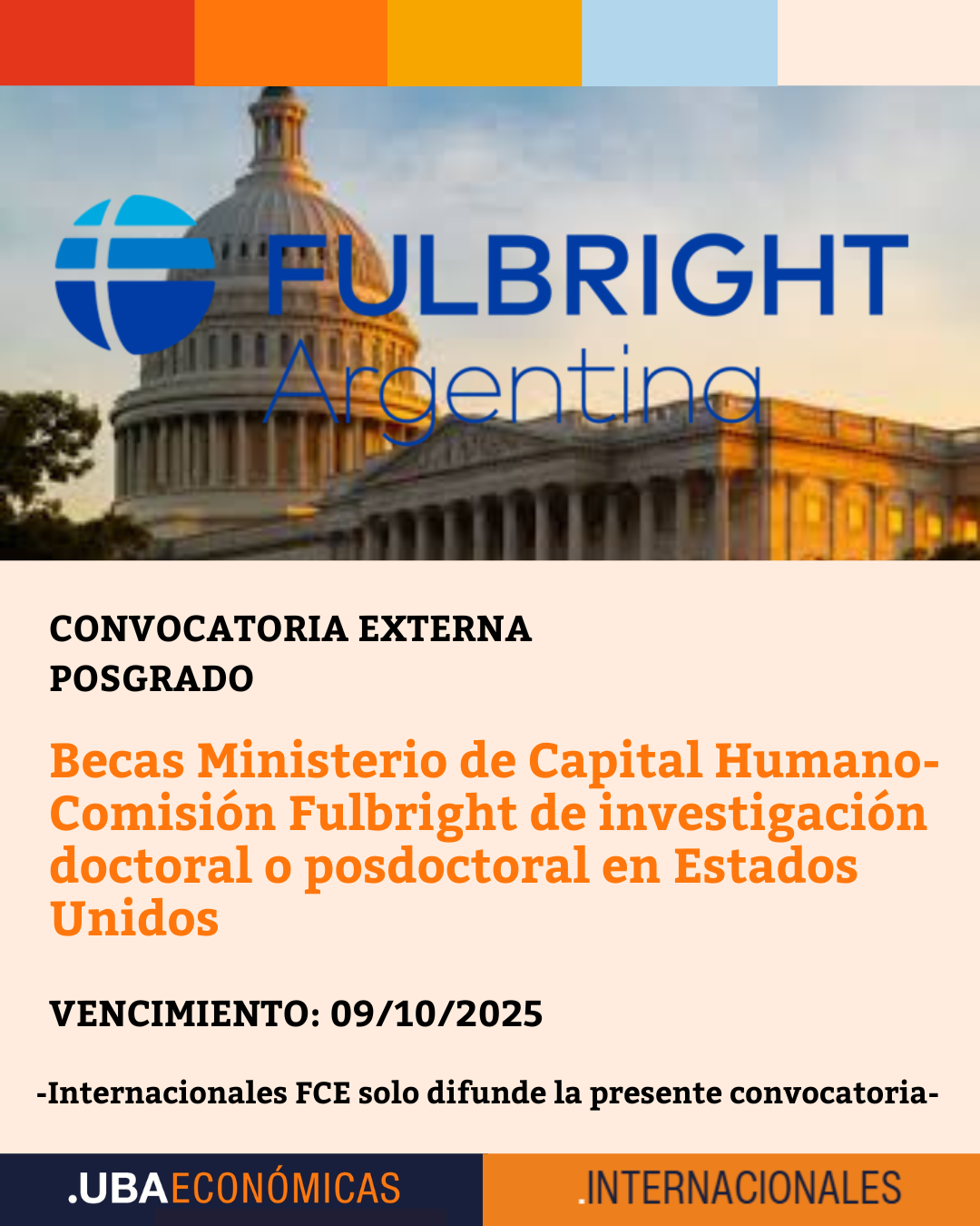 Becas Ministerio de Capital Humano-Comisión Fulbright de investigación doctoral o posdoctoral en Estados Unidos