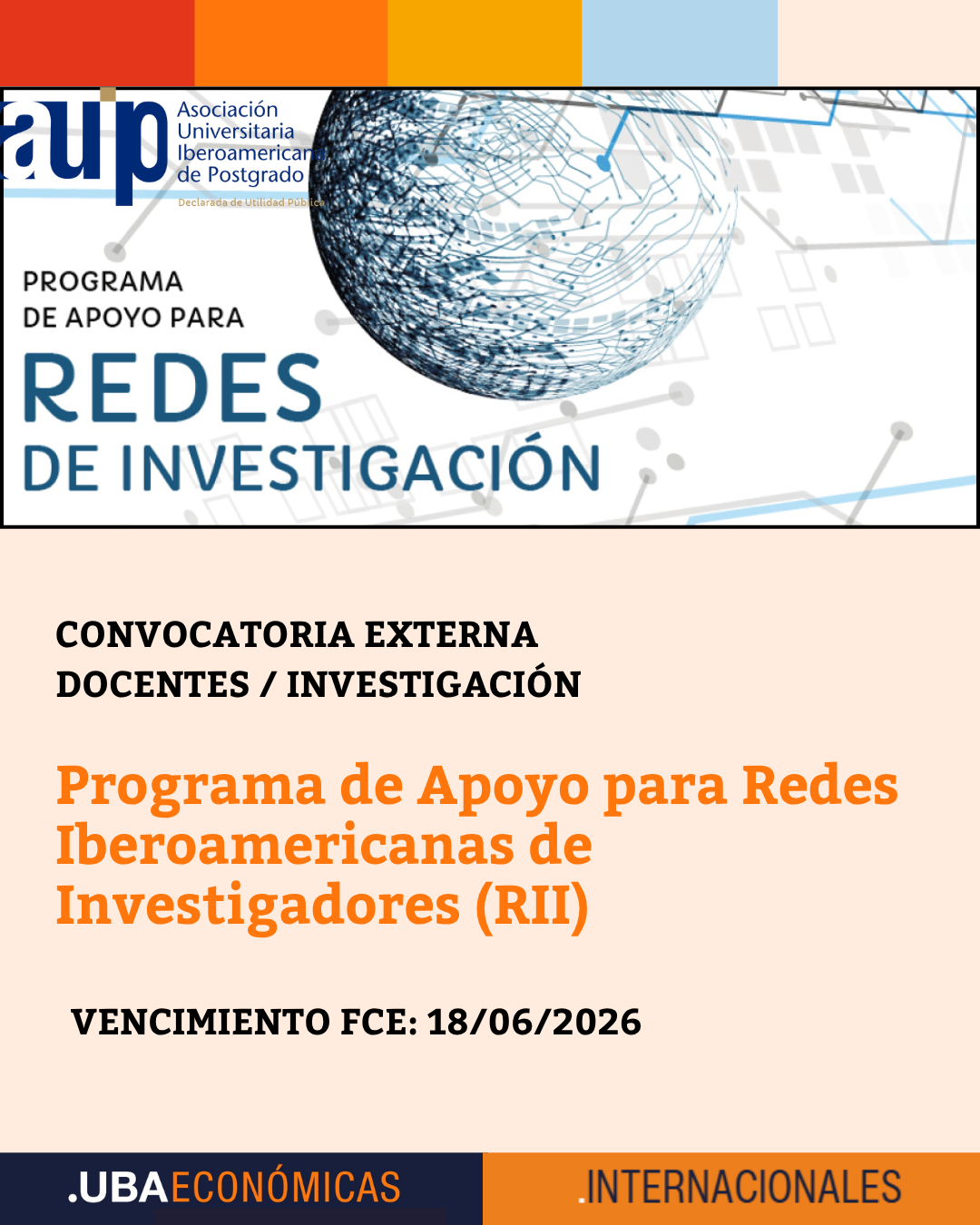 Redes Iberoamericanas de Investigadores (RII) – 2024/2025/2026