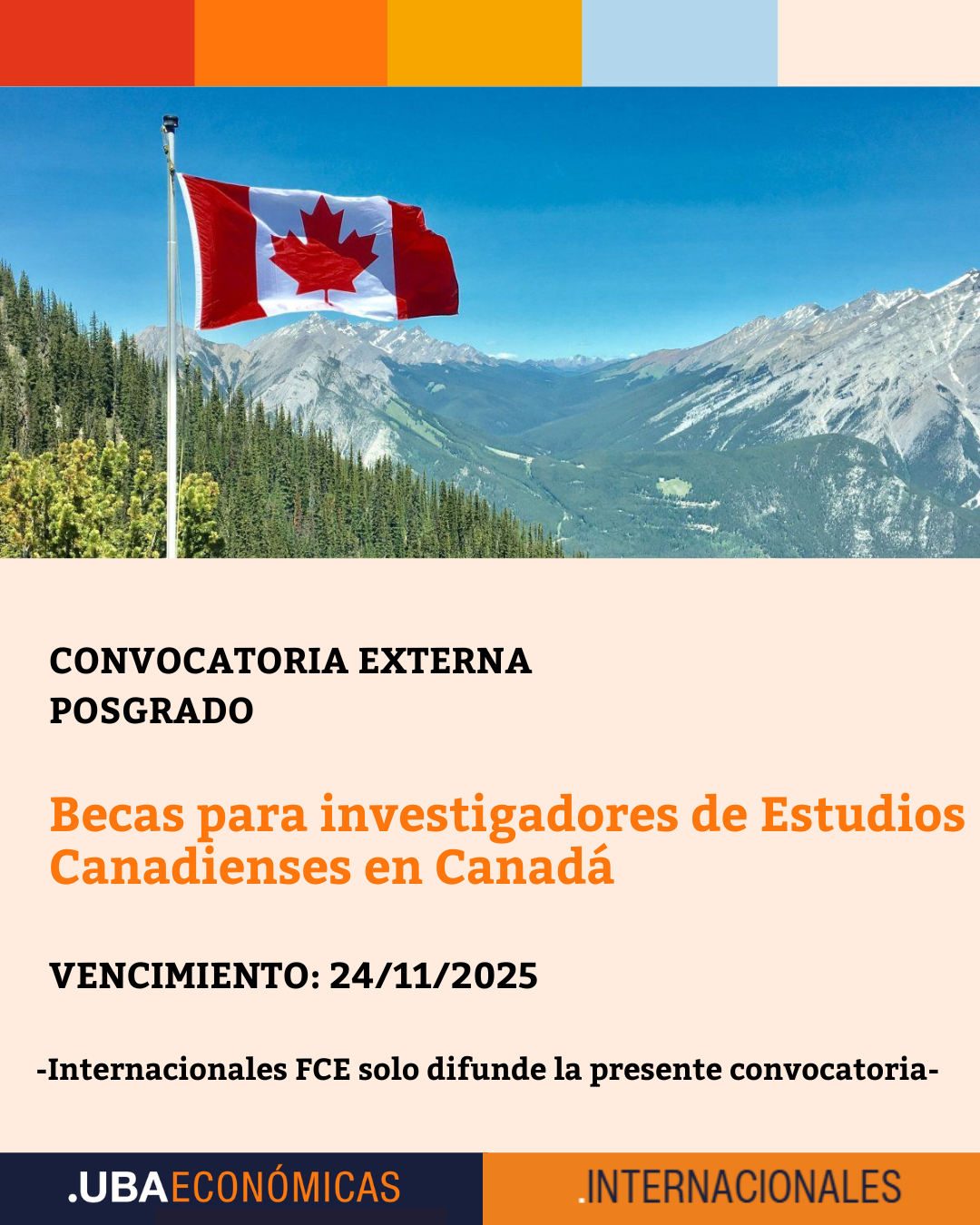Becas para investigadores de Estudios Canadienses en Canadá