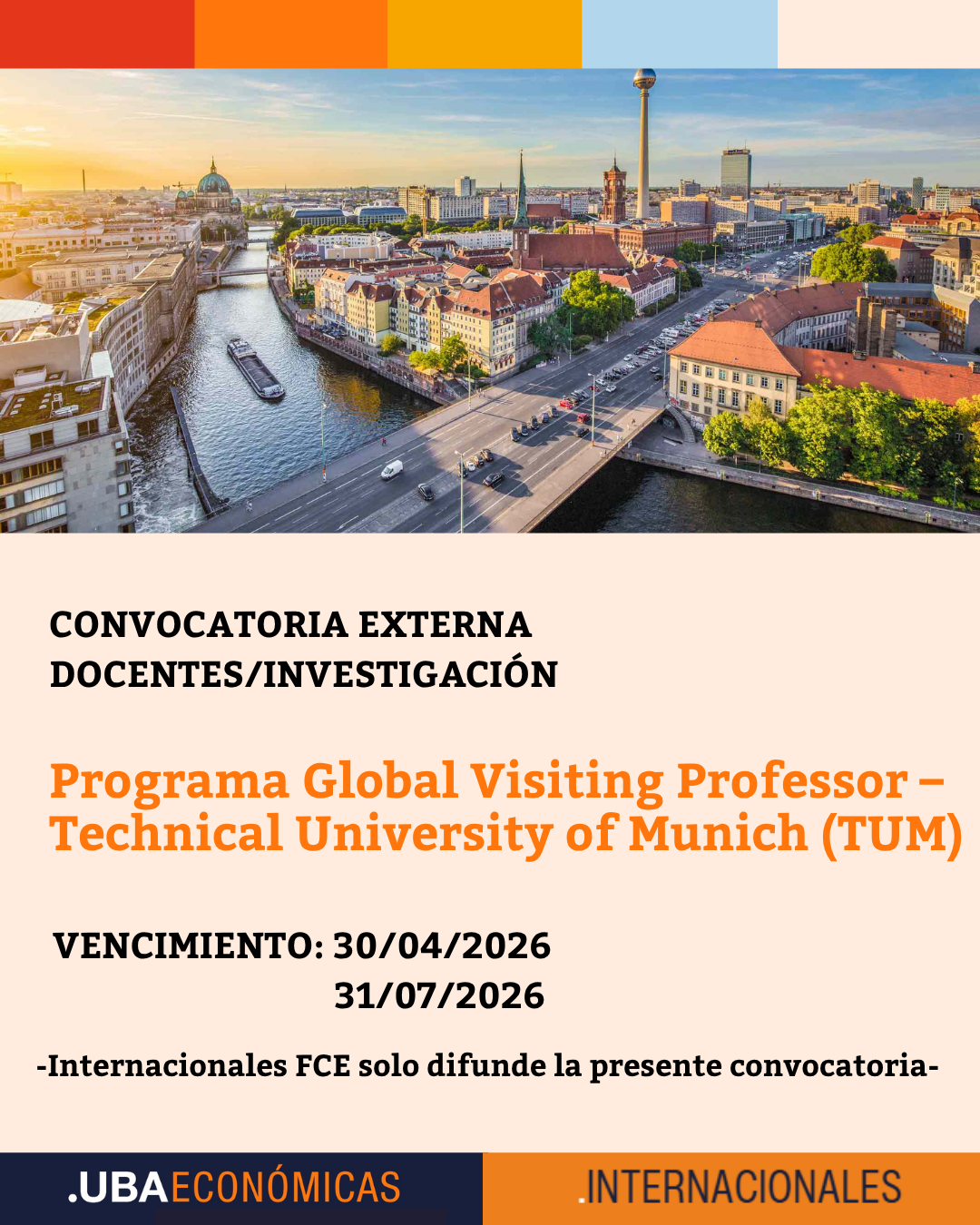 Programa Global Visiting Professor – Technical University of Munich (TUM)