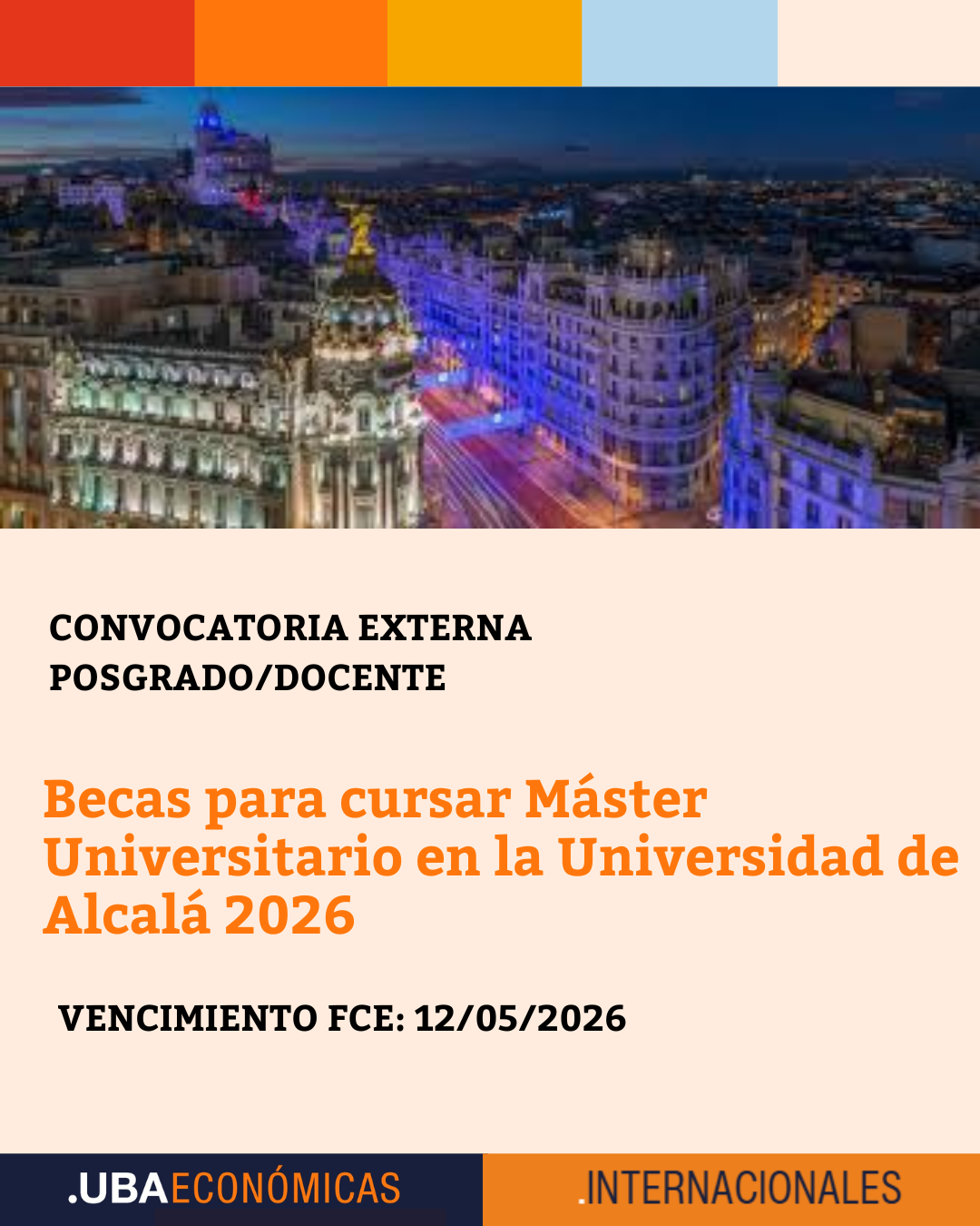 Becas para cursar Máster Universitario en la Universidad de Alcalá 2026