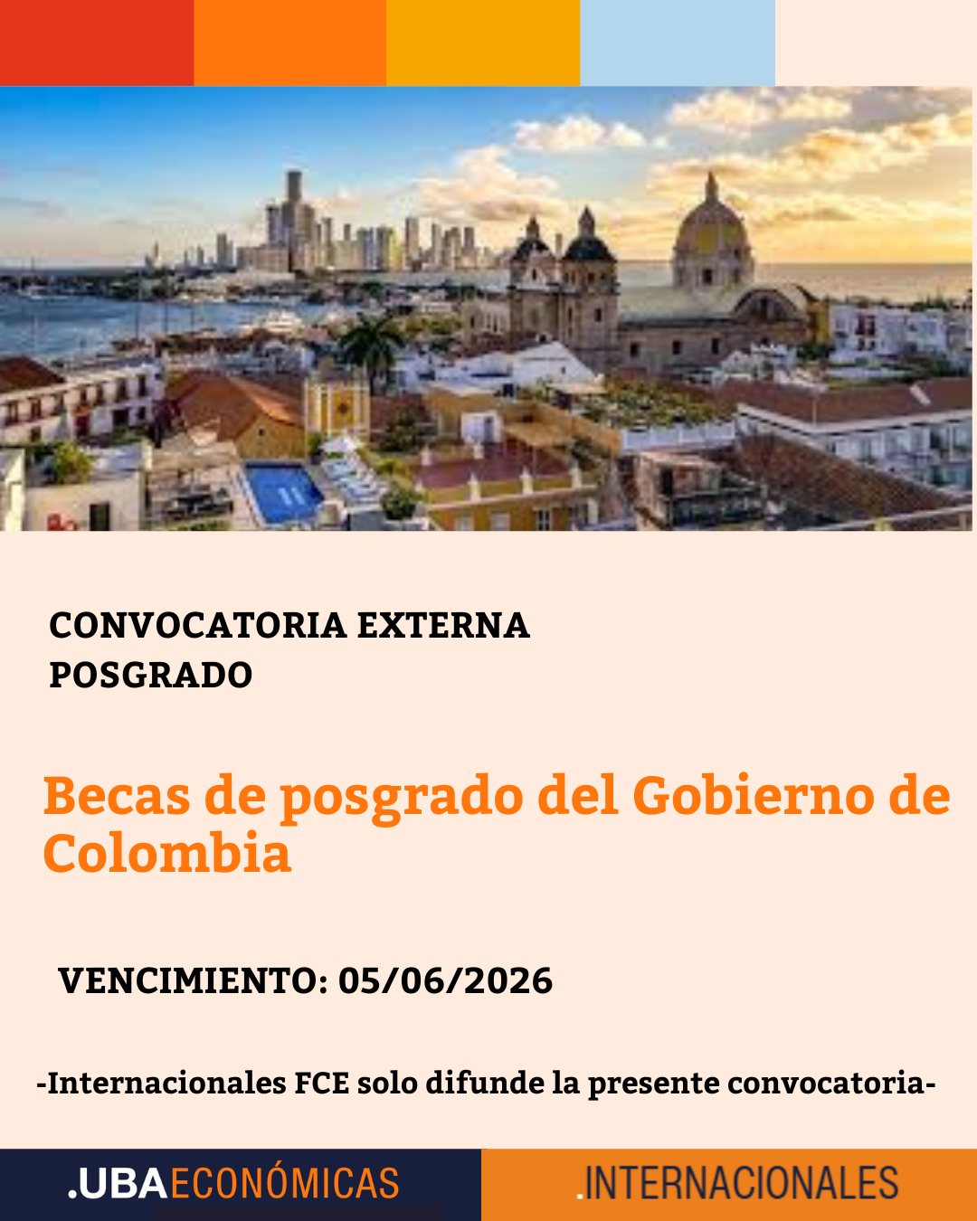 Becas de posgrado del Gobierno de Colombia
