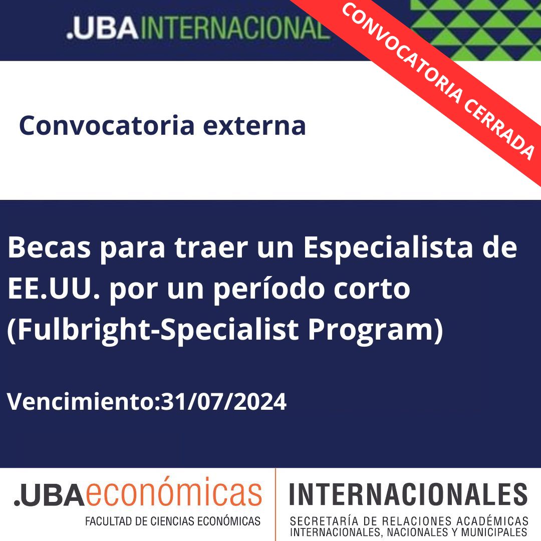 Becas para traer un Especialista de EE.UU. por un período corto (Fulbright-Specialist Program)