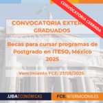 -CONVOCATORIA CERRADA- Becas para cursar programas de Postgrado en ITESO, México 2025