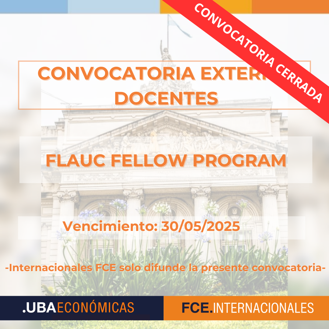 -CONVOCATORIA CERRADA- FLAUC Fellow Program