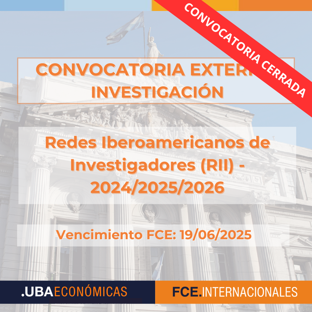 -CONVOCATORIA CERRADA-Redes Iberoamericanas de Investigadores (RII) – 2024/2025/2026