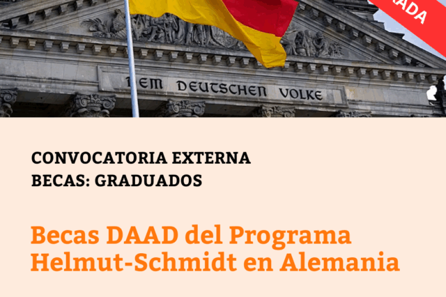-CONVOCATORIA CERRADA- Becas DAAD del Programa Helmut-Schmidt en Alemania