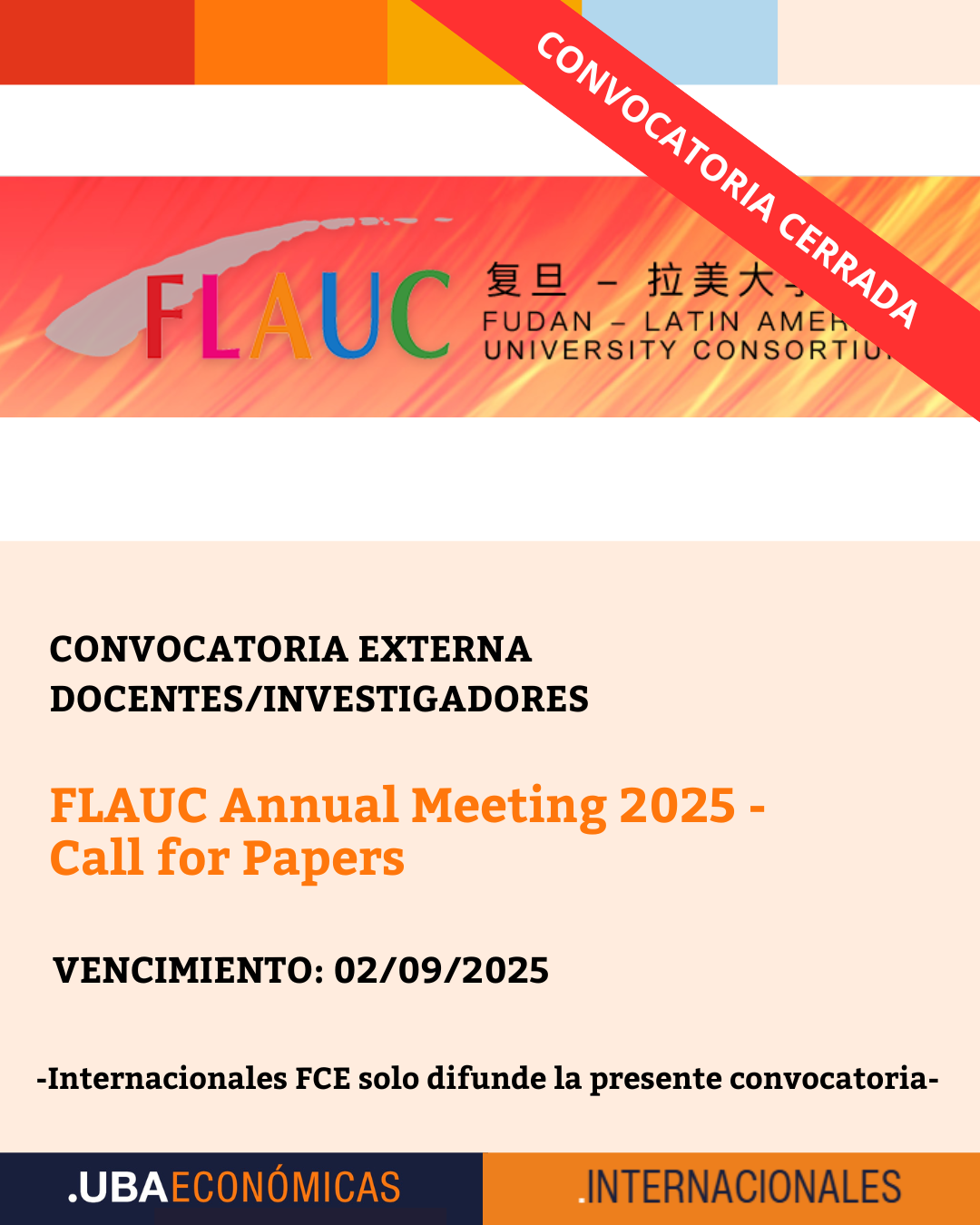-CONVOCATORIA CERRADA- FLAUC Annual Meeting 2025 – Call for Papers