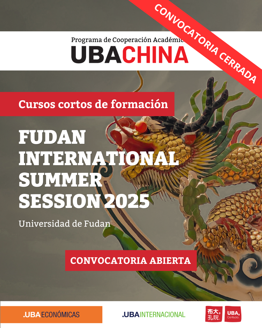 -CONVOCATORIA CERRADA- FUDAN INTERNATIONAL SUMMER SESSION 2025