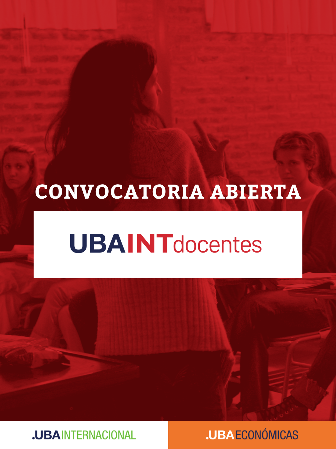 Programa UBAINT Docentes 2° llamado 2026