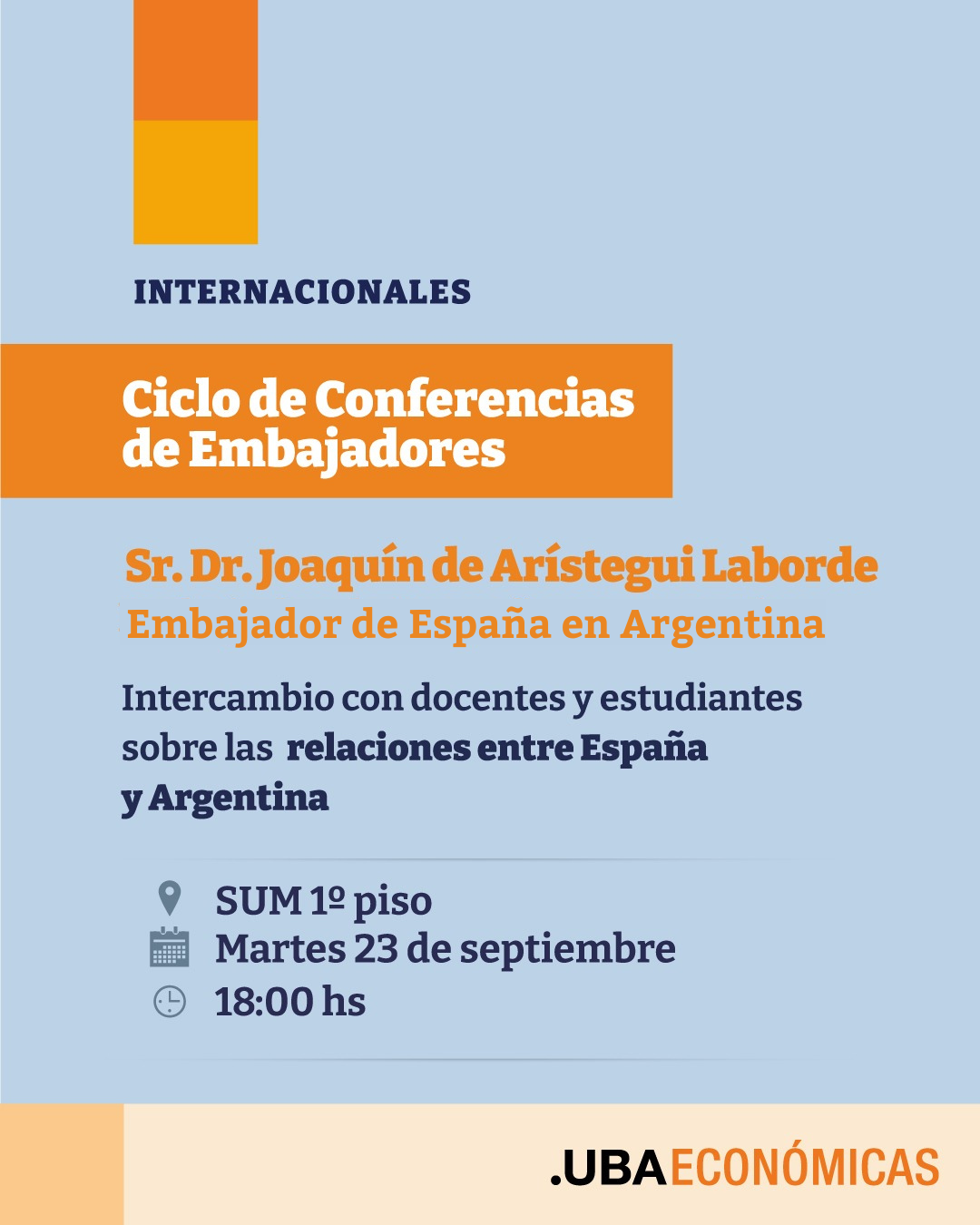 Ciclo de Conferencias de Embajadores