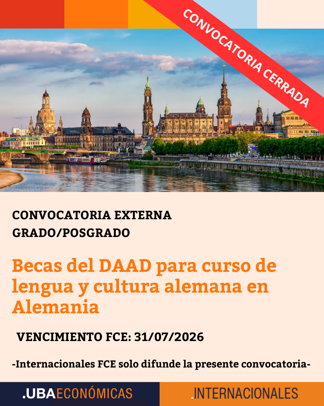 -CONVOCATORIA CERRADA- Becas del DAAD para curso de lengua y cultura alemana en Alemania