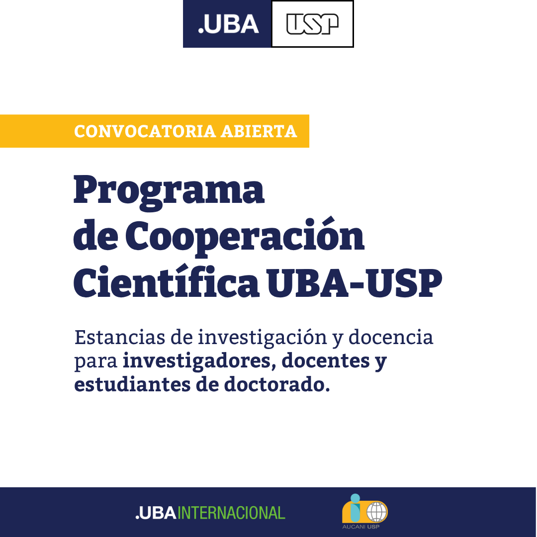 Programa de Cooperación Científica UBA-USP – Convocatoria 2026/2027 