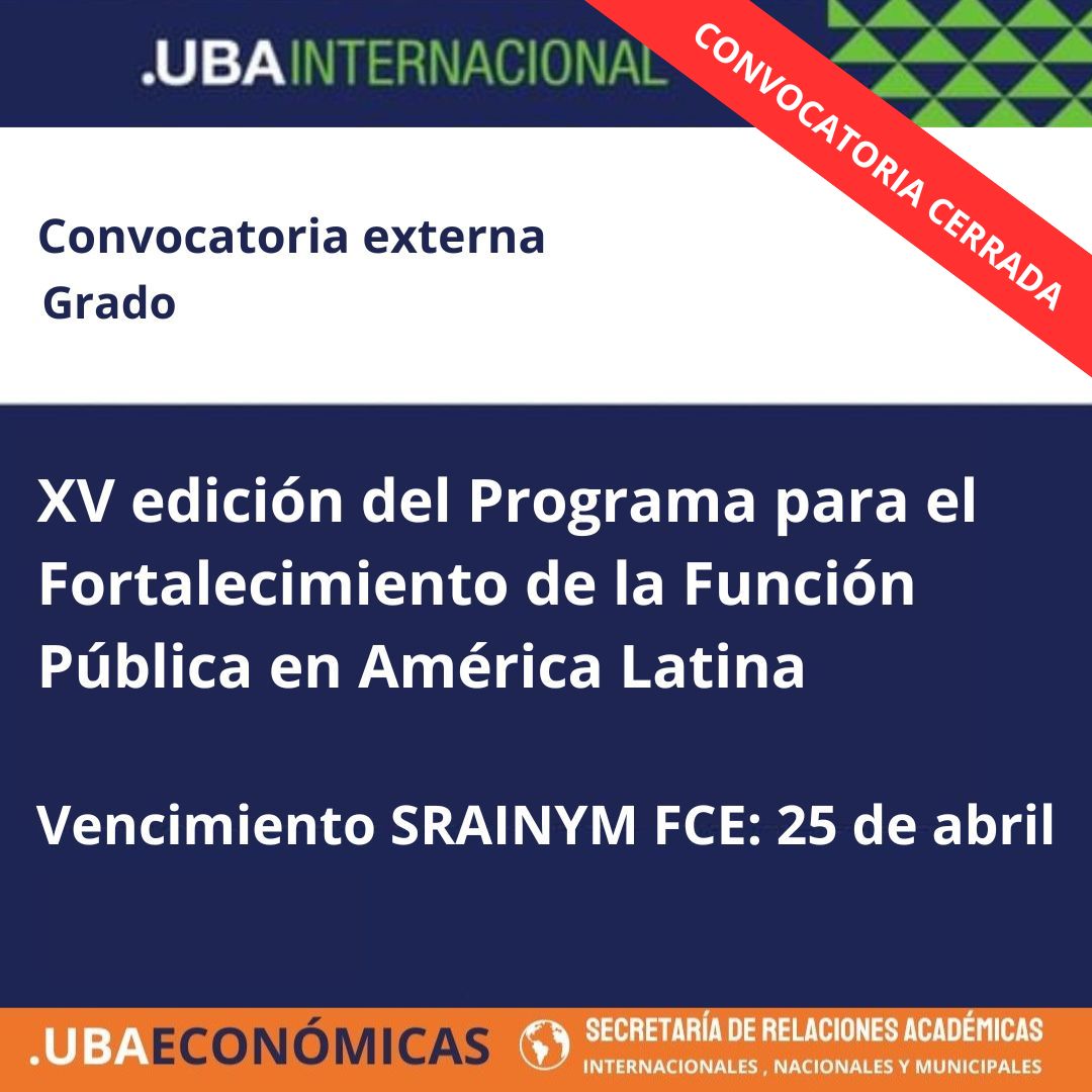 XV edición del Programa para el Fortalecimiento de la Función Pública en América Latina