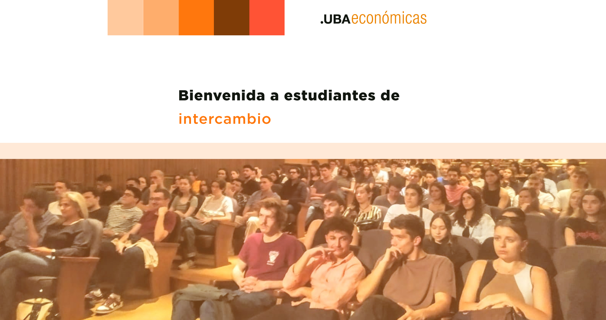 Bienvenida a Estudiantes de Intercambio