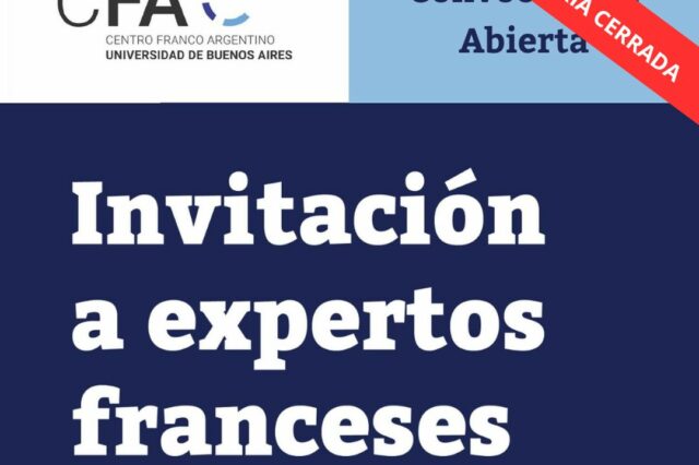 -CONVOCATORIA CERRADA- Invitación a Expertos Franceses para el Dictado de Seminarios de Posgrado