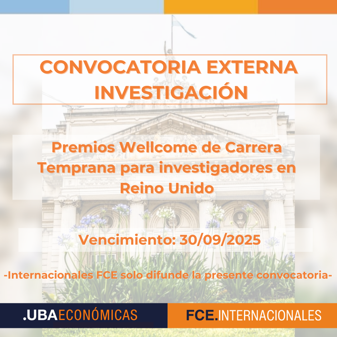 Premios Wellcome de Carrera Temprana para investigadores en Reino Unido