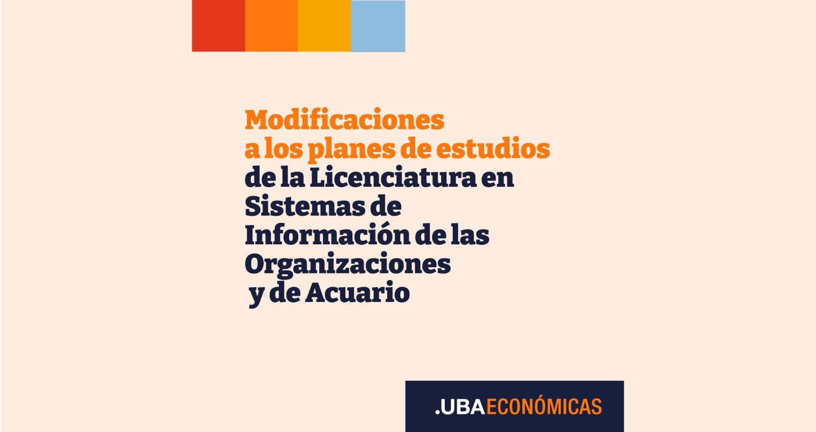 Modificación de planes de estudio